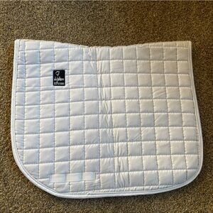 White Steffen Peters Dressage Saddle Pad